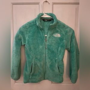 North Face aqua fleece kids size 6